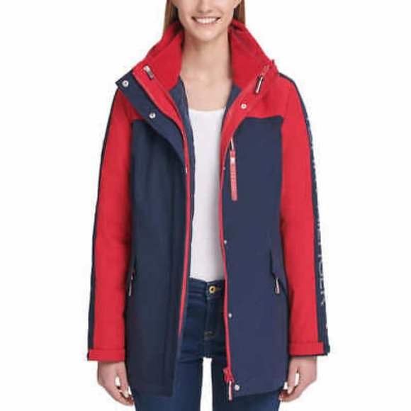 Tommy Hilfiger Women's 3-in-1 All Weather Systems Hood Jacket NWT Size M - Picture 2 of 5